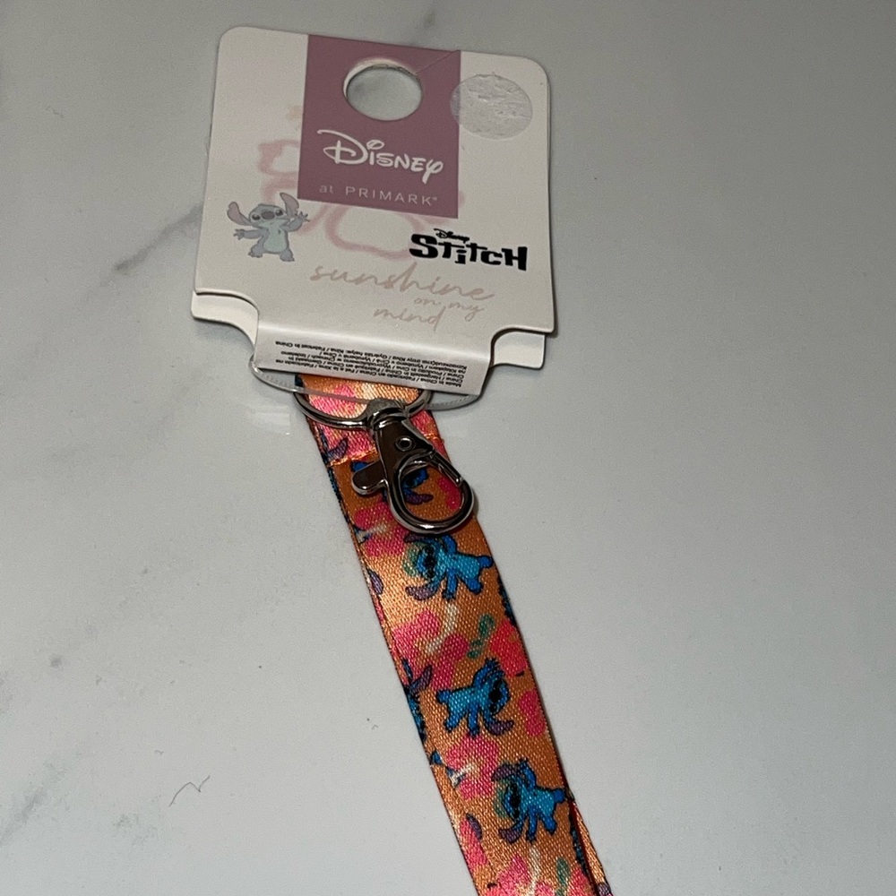 disney stitch lanyard NWT